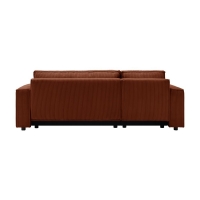 Καναπές - διπλό κρεβάτι Nextdeco γωνιακός με αποθηκευτικό χώρο κεραμιδί Υ82×240×92-142εκ Καναπές - διπλό κρεβάτι Nextdeco γωνιακός με αποθηκευτικό χώρο κεραμιδί Υ82×240×92-142εκ