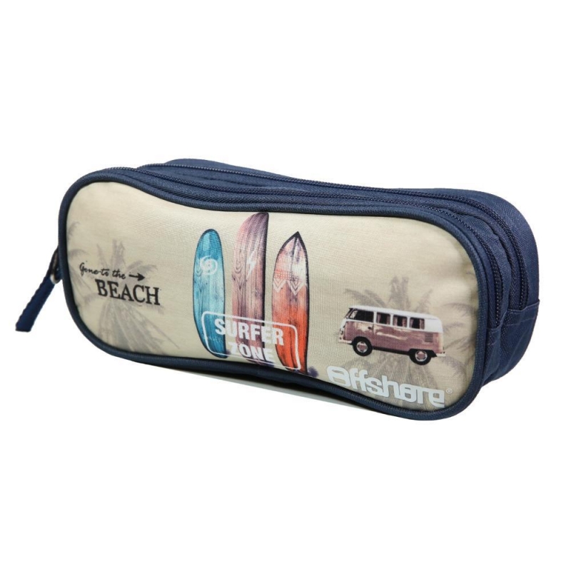 Bagtrotter κασετίνα "Surfer Zone ",Y10x7x23εκ, με 2 θήκες Bagtrotter κασετίνα "Surfer Zone ",Y10x7x23εκ, με 2 θήκες