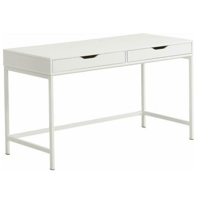 Γραφείο υπολογιστή λευκό Υ76x131.5x60εκ. βάθος Γραφείο υπολογιστή λευκό Υ76x131.5x60εκ. βάθος