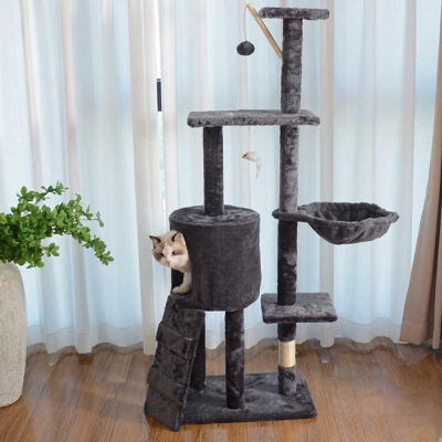 Γατόδεντρο - Ονυχοδρόμιο με πολλαπλά επίπεδα MDF Υ138×48×34εκ.