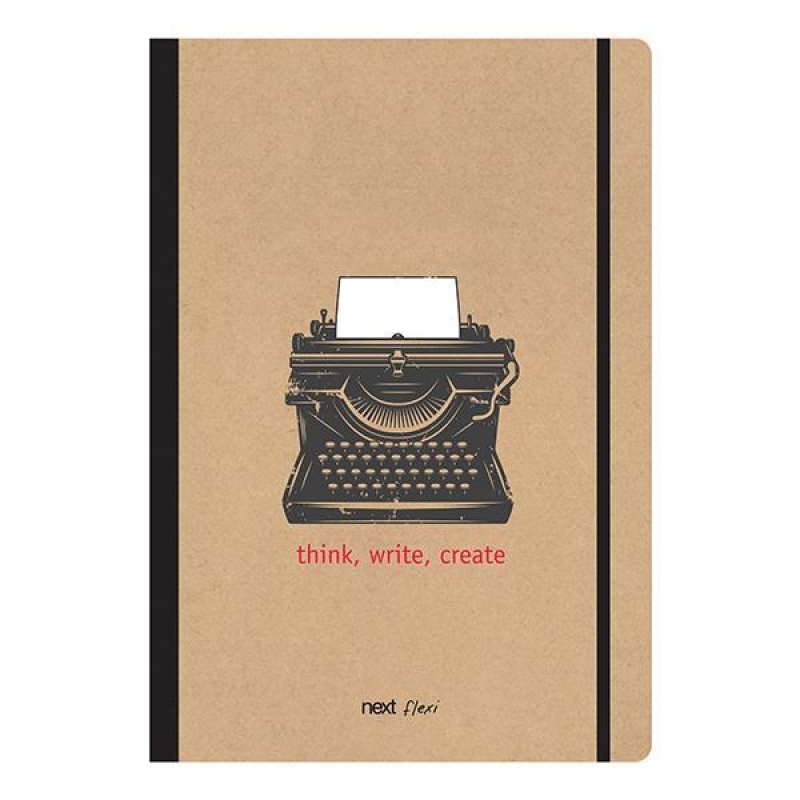 Next trends typing τετράδιο flexi λάστιχο 17x25εκ. 2θεμ. 80φ.