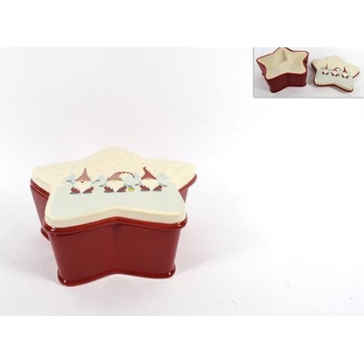 Χριστουγεννιάτικο διακοσμητικό κουτί για μπισκότα, κεραμικό. Υ19x21.5x22εκ. Χριστουγεννιάτικο διακοσμητικό κουτί για μπισκότα, κεραμικό. Υ19x21.5x22εκ.