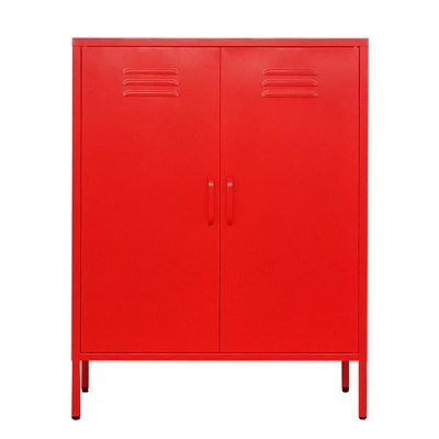 Ντουλάπα μεταλλική  Nextdeco δίφυλλη κόκκινη Υ102x80x40εκ. Ντουλάπα μεταλλική  Nextdeco δίφυλλη κόκκινη Υ102x80x40εκ.