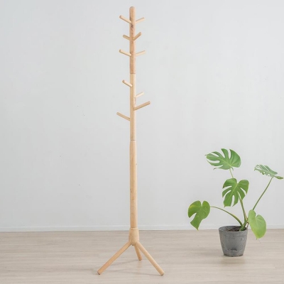 Καλόγερος Nextdeco Natural μασίφ ξύλο Υ175xØ41εκ.