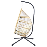 Κρεμαστή κούνια Nextdeco Wanda rattan με λευκά μαξιλάρια Υ110x85x62εκ. Κρεμαστή κούνια Nextdeco Wanda rattan με λευκά μαξιλάρια Υ110x85x62εκ.