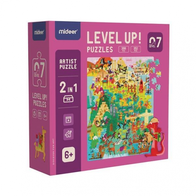 Mideer παζλ 3 σε 1 - Level Up 7 "Artists series" 203 - 252 τμχ