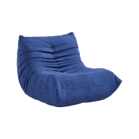 Compressed Nextdeco πολυθρόνα Togo μπλε Υ70x85x103εκ.