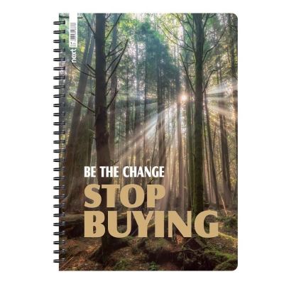 Next trends stop buying τετράδιο σπιράλ 2 θέματα 70 φύλλα 21x29εκ.