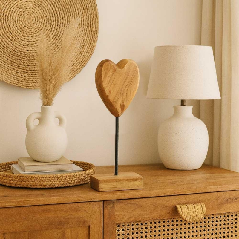 Ξύλινο διακοσμητικό καρδιά  Υ36xM17xΠ12εκ