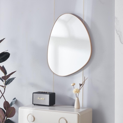 Καθρέφτης επιτοίχιος Nextdeco 80x60εκ πλαίσιο MDF φυσικό χρώμα Καθρέφτης επιτοίχιος Nextdeco 80x60εκ πλαίσιο MDF φυσικό χρώμα