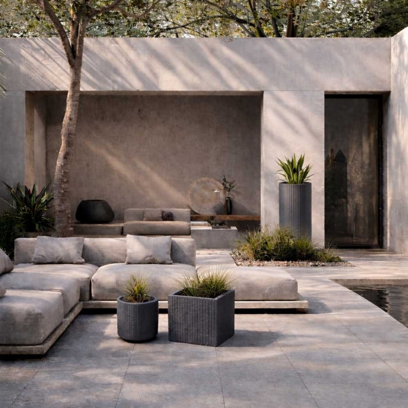 Γλάστρα - κασπώ Coro γραφίτης Y30xΦ30εκ. Γλάστρα - κασπώ Coro γραφίτης Y30xΦ30εκ.