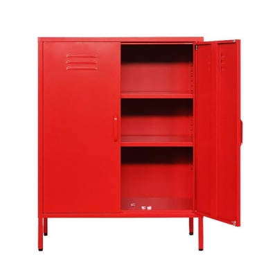 Ντουλάπα μεταλλική  Nextdeco δίφυλλη κόκκινη Υ102x80x40εκ. Ντουλάπα μεταλλική  Nextdeco δίφυλλη κόκκινη Υ102x80x40εκ.