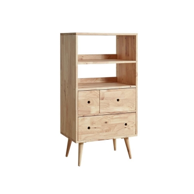 Ραφιέρα με συρτάρια Nextdeco Natural μασίφ ξύλο Υ115x60x40εκ.