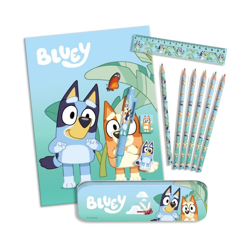 Σετ ζωγραφικής 12 τεμαχίων Bluey σε τσάντα δώρου 30x22,5x2εκ. Σετ ζωγραφικής 12 τεμαχίων Bluey σε τσάντα δώρου 30x22,5x2εκ.
