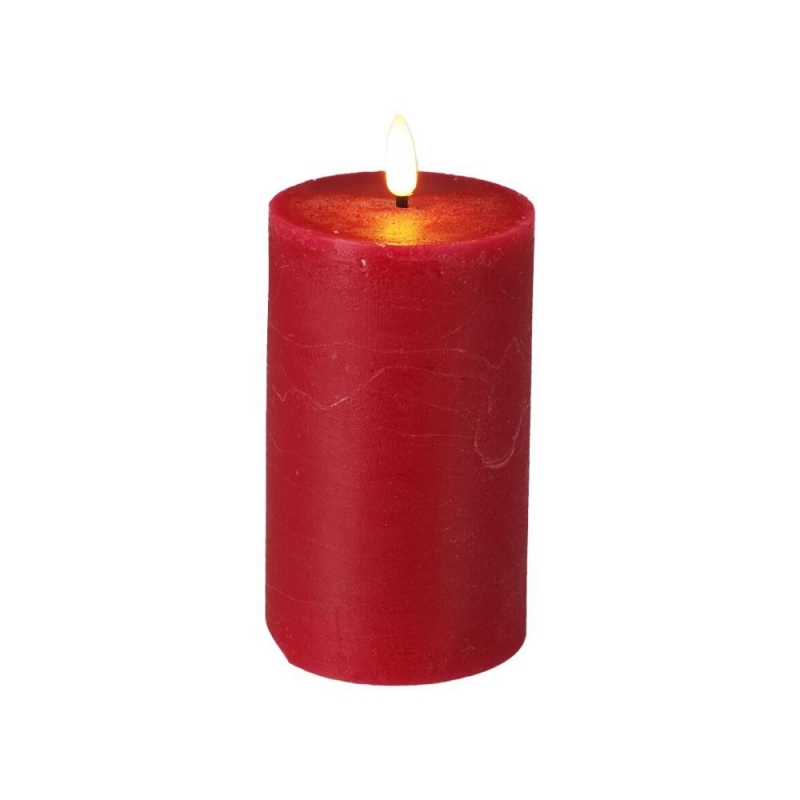 Κερί LED κόκκινο12,5εκ.