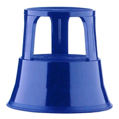 Μεταλλικό σκαμπό-σκαλοπάτι με ρόδες, μπλε Υ43xØ29x45εκ. Μεταλλικό σκαμπό-σκαλοπάτι με ρόδες, μπλε Υ43xØ29x45εκ.