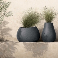 Γλάστρα - κασπώ Evolia γκρι Y38x60x50εκ.