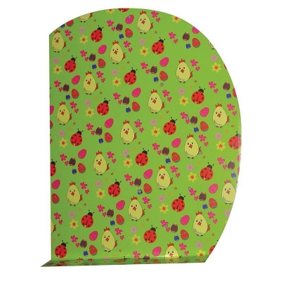 Next βάση για δώρο - κουτί λαμπάδας "πράσινο πασχαλίτσες" 35x50εκ.