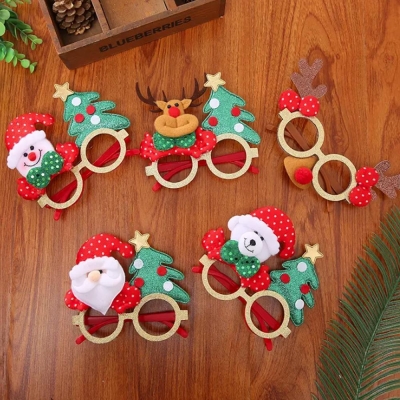 Χριστουγεννιάτικα γυαλιά 5 σχέδια κοκτέηλ Υ11x14εκ.