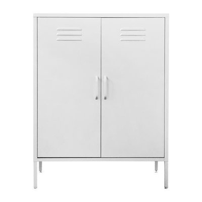 Ντουλάπα μεταλλική Nextdeco δίφυλλη λευκή Υ102x80x40εκ. Ντουλάπα μεταλλική Nextdeco δίφυλλη λευκή Υ102x80x40εκ.