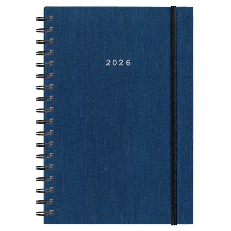 Next ημερολόγιο 2026 fabric plus ημερήσιο σπιράλ μπλε 17x25εκ. Next ημερολόγιο 2026 fabric plus ημερήσιο σπιράλ μπλε 17x25εκ.
