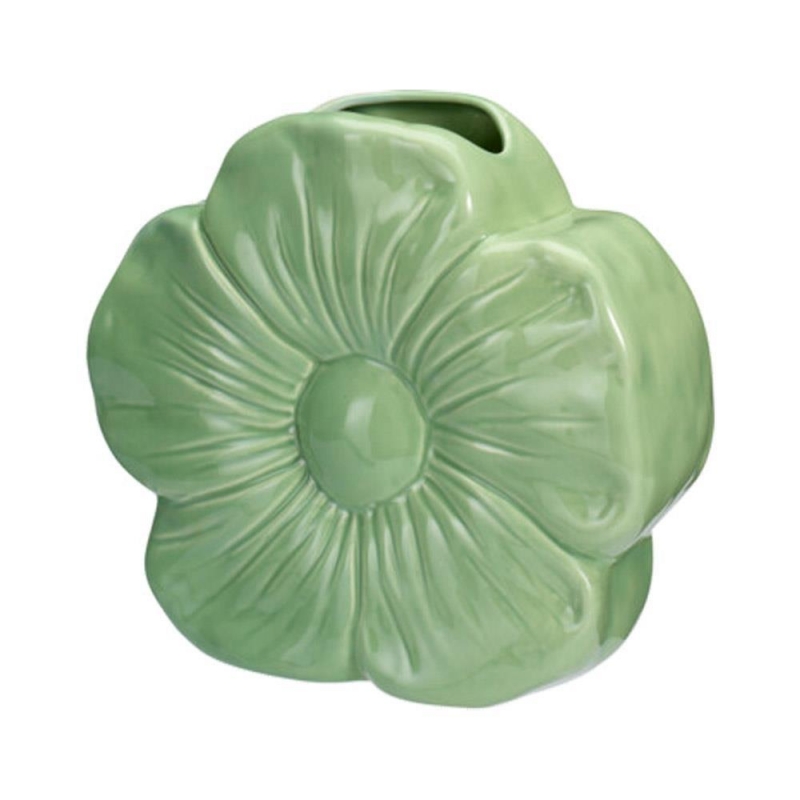 Βάζο λουλούδι πορσελάνινο πράσινο 22×7,5×19,2εκ. Βάζο λουλούδι πορσελάνινο πράσινο 22×7,5×19,2εκ.