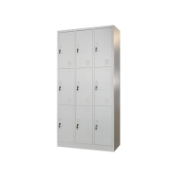 Ντουλάπι μεταλλικό Nextdeco 9 πόρτες με κλειδιά Υ185x90x40εκ.