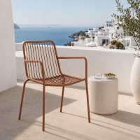 Καρέκλα μεταλλική Nextdeco πορτοκαλί 57x57xΥ79εκ. Καρέκλα μεταλλική Nextdeco πορτοκαλί 57x57xΥ79εκ.