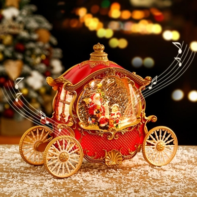 Χριστουγεννιάτικη φωτιζόμενο φανάρι-άμαξα με χιόνι και μουσική, Υ26x20x11,5εκ. Χριστουγεννιάτικη φωτιζόμενο φανάρι-άμαξα με χιόνι και μουσική, Υ26x20x11,5εκ.