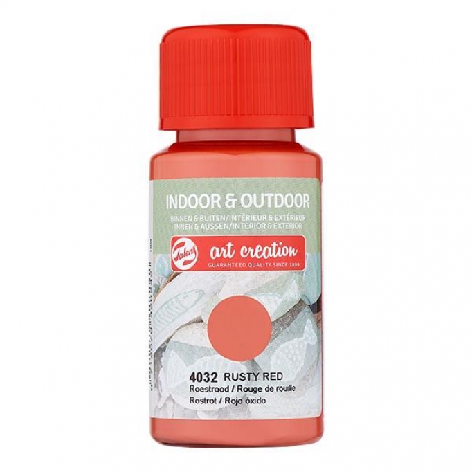 Talens χρώμα indoor/outdoor 4032 rusty red 50ml