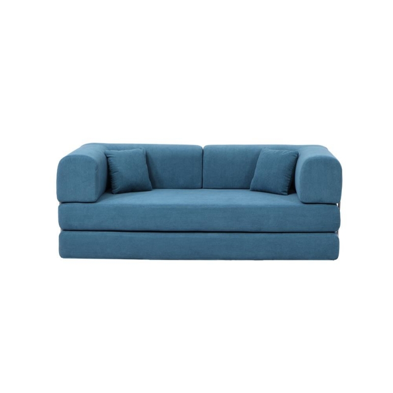 Compressed Nextdeco καναπές-κρεβάτι μπλε 200x100x75εκ. Compressed Nextdeco καναπές-κρεβάτι μπλε 200x100x75εκ.