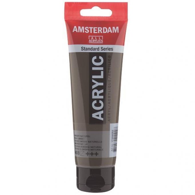 Talens amsterdam ακρυλικό χρώμα 408 raw umber 120ml