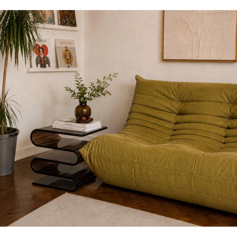 Τραπεζάκι - Κομοδίνο Nextdeco S Shape ακρυλικό καφέ Υ43x34x30εκ. Τραπεζάκι - Κομοδίνο Nextdeco S Shape ακρυλικό καφέ Υ43x34x30εκ.