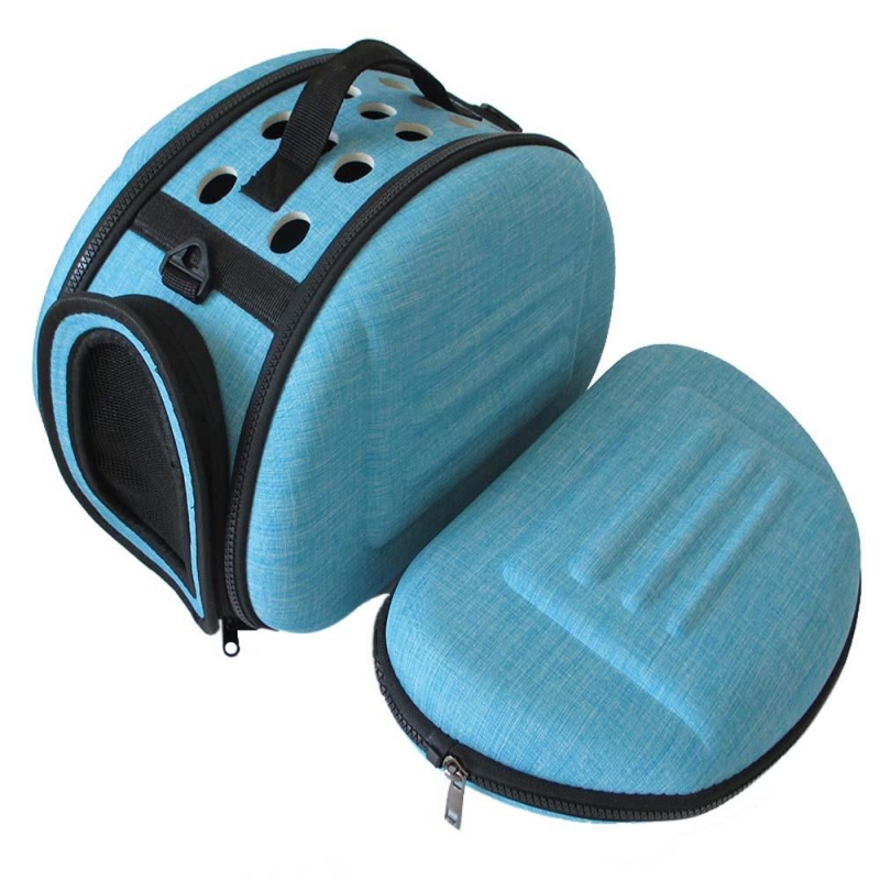 Τσάντα μεταφοράς κατοικιδίου πτυσσόμενη γαλάζια Υ42×32×28.5εκ.