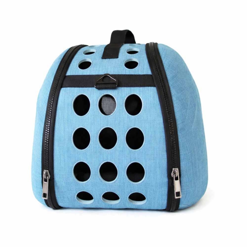 Τσάντα μεταφοράς κατοικιδίου πτυσσόμενη γαλάζια Υ42×32×28.5εκ.