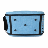 Τσάντα μεταφοράς κατοικιδίου πτυσσόμενη γαλάζια Υ42×32×28.5εκ.