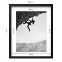 Κορνίζα τοίχου ξύλινη μαύρη με ακρυλικό τζάμι Υ50x70εκ. Κορνίζα τοίχου ξύλινη μαύρη με ακρυλικό τζάμι Υ50x70εκ.