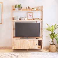 Ραφιέρα επιπλο TV Nextdeco Natural μασίφ ξύλο Υ180x120x37,5εκ.