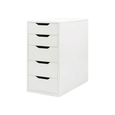 Συρταριέρα 5 συρταριών  Nextdeco MDF λευκή Υ70×58×36εκ.