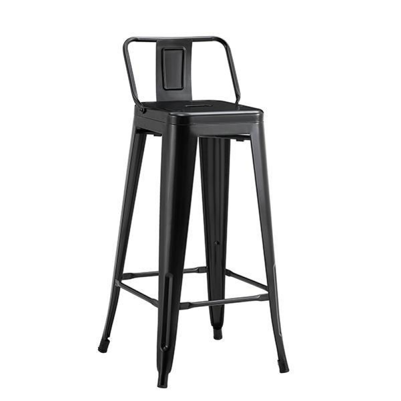 Σκαμπό μεταλλικό Nextdeco Loft μαύρο ματ Υ95εx43x44εκ Σκαμπό μεταλλικό Nextdeco Loft μαύρο ματ Υ95εx43x44εκ