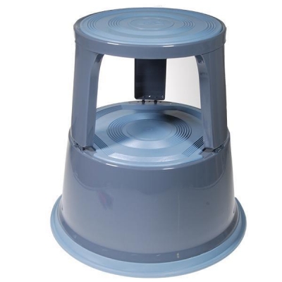 Μεταλλικό σκαμπό-σκαλοπάτι με ρόδες, ανοιχτό γκρι Υ43xØ29x45εκ. Μεταλλικό σκαμπό-σκαλοπάτι με ρόδες, ανοιχτό γκρι Υ43xØ29x45εκ.