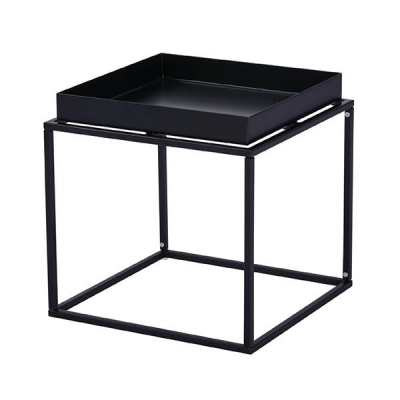 Τραπεζάκι μεταλλικό Nextdeco μαύρο Υ41x40x40εκ. Τραπεζάκι μεταλλικό Nextdeco μαύρο Υ41x40x40εκ.