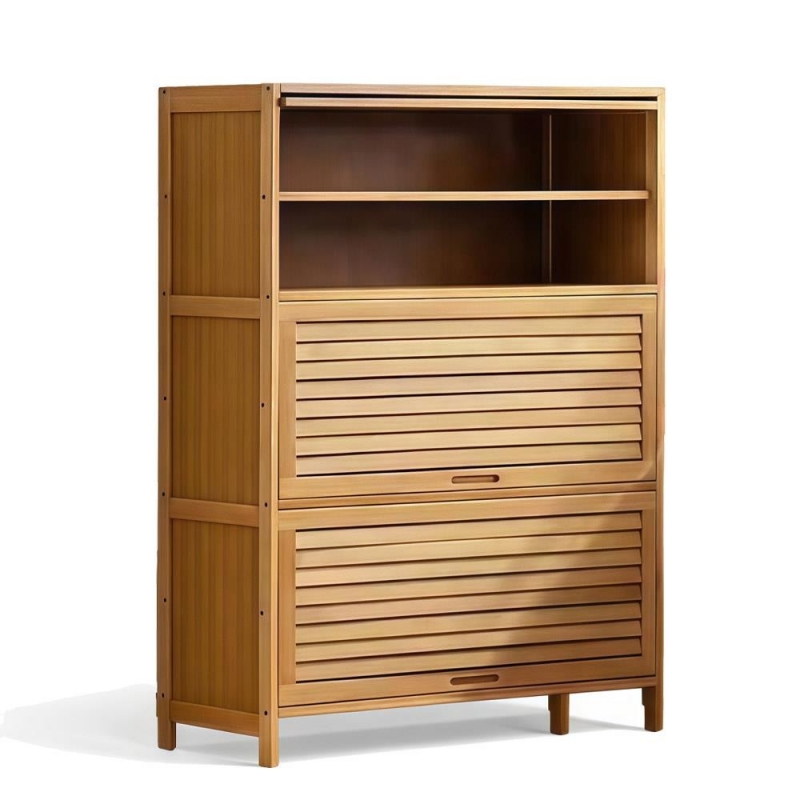 Παπουτσοθήκη 7 επιπέδων Nextdeco μπαμπού Υ106x80x32εκ. μεσαία