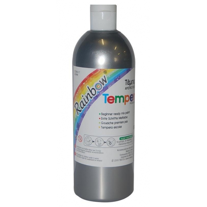 Rainbow τέμπερα ασημί 500ml