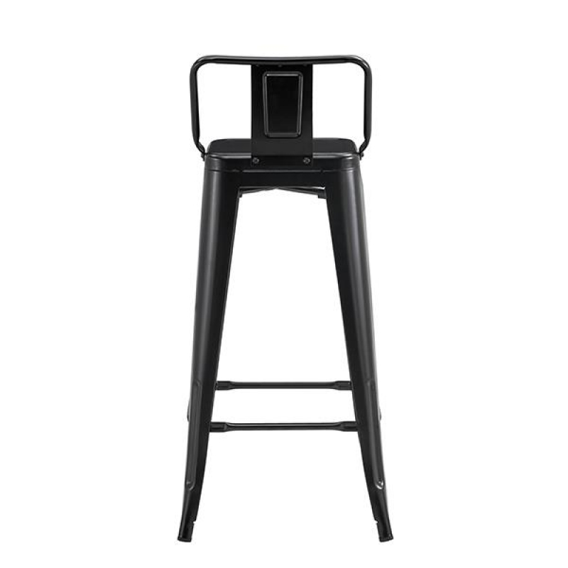 Σκαμπό μεταλλικό Nextdeco Loft μαύρο ματ Υ95εx43x44εκ Σκαμπό μεταλλικό Nextdeco Loft μαύρο ματ Υ95εx43x44εκ