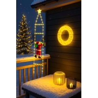 Στεφάνι φωτιστικό 960 LED θερμό λευκό Υ38×38×8εκ. Στεφάνι φωτιστικό 960 LED θερμό λευκό Υ38×38×8εκ.