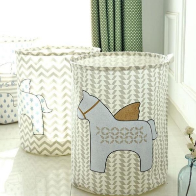 Καλάθι αποθήκευσης ή απλύτων "Πήγασος-Ρίγες", Υ48εκ. Ø45εκ. Καλάθι αποθήκευσης ή απλύτων "Πήγασος-Ρίγες", Υ48εκ. Ø45εκ.