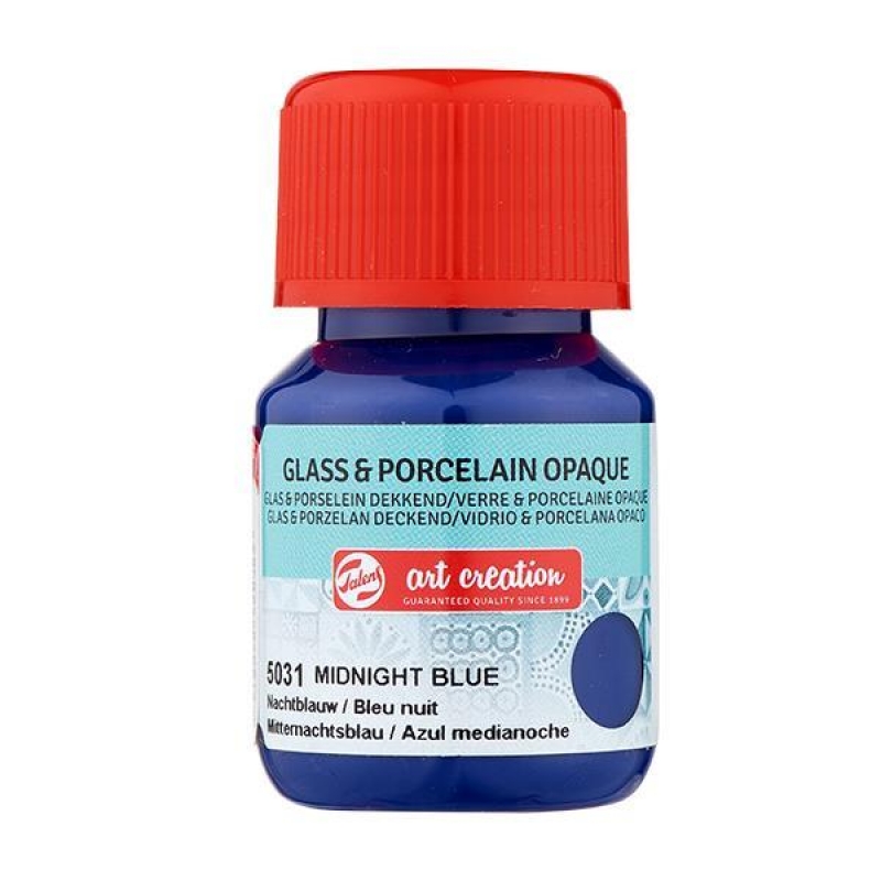 Talens χρώμα glass/porcelain opaque 5031 midnight blue 30ml Talens χρώμα glass/porcelain opaque 5031 midnight blue 30ml