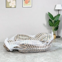 Compressed πολυθρόνα Nextdeco ριγέ μαύρο-άσπρο 102x120xΥ92εκ. Compressed πολυθρόνα Nextdeco ριγέ μαύρο-άσπρο 102x120xΥ92εκ.