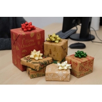 Σετ χαρτί περιτυλίγματος και κορδέλες craft ρολό 70x200εκ. Christmas Gift Box Σετ χαρτί περιτυλίγματος και κορδέλες craft ρολό 70x200εκ. Christmas Gift Box